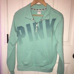 VS Pink half Zip sweater